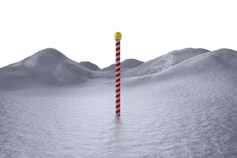 north pole marker in snowy landscape on transparent background - Download Free Stock Videos Pikwizard.com