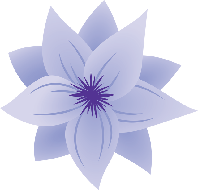 Isolated Blue Flower Illustration on Transparent Background - Download Free Stock Videos Pikwizard.com