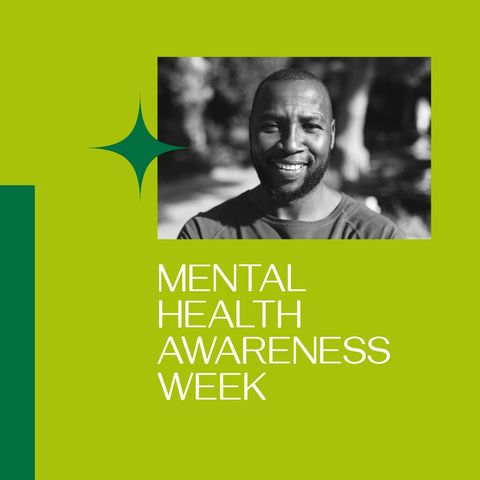 smiling african american man for mental health awareness - Download Free Stock Templates Pikwizard.com