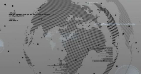 Digital World Map with Data and Coding Elements - Download Free Stock Images Pikwizard.com