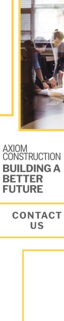 Ideal for showcasing teamwork and collaboration in the construction industry. Great for business presentations, construction firm marketing, and online articles about project planning and architectural design.