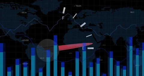 Global Data Visualization with Interactive Graphs - Download Free Stock Images Pikwizard.com