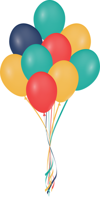 Vector Balloons with Bright Colors on Transparent Background - Download Free Stock Videos Pikwizard.com