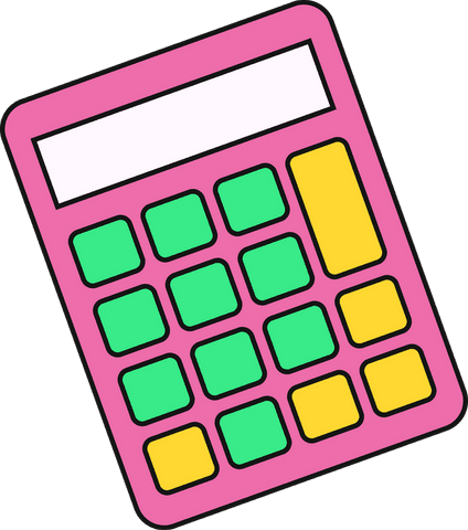 transparent pink calculator with colorful buttons digital vector - Download Free Stock Videos Pikwizard.com