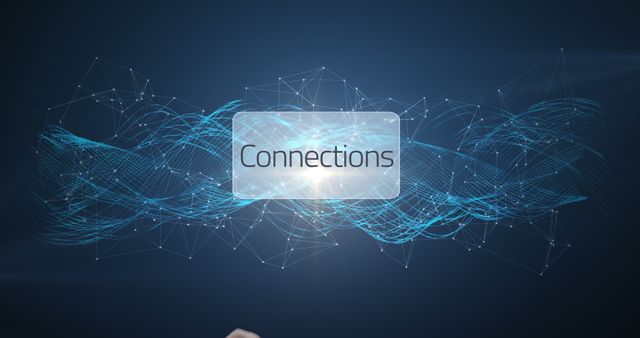 Digital Network Connections Visualization with Abstract Lines - Download Free Stock Images Pikwizard.com