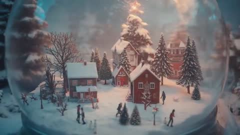 Enchanting Winter Snow Globe Fantasy Comes to Life