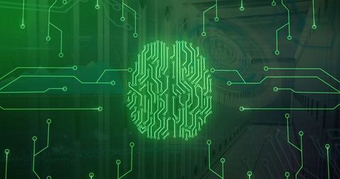Concept of Digital Brain and Global Data Processing Connections - Download Free Stock Images Pikwizard.com