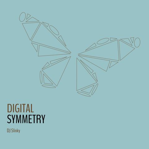 Minimalist Abstract Butterfly Design on Blue Background - Download Free Stock Templates Pikwizard.com