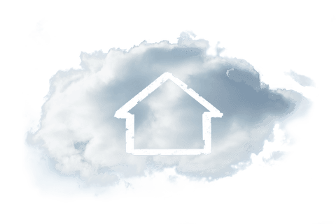 cloud with house shape transparent background concept design - Download Free Stock Videos Pikwizard.com