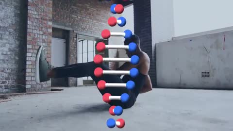 Fusion of Breakdancing and DNA Sequence Animation
