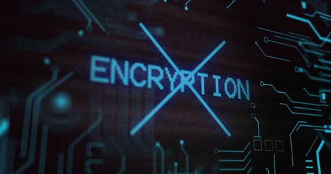 Data encryption concept with digital interference circuits