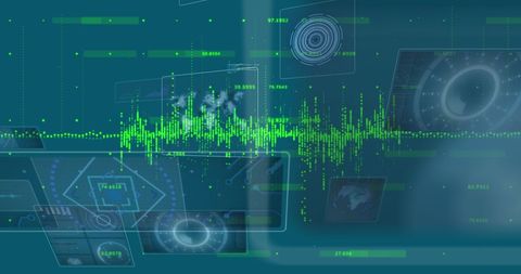 Digital Interface with Data Analytics Visuals - Download Free Stock Images Pikwizard.com