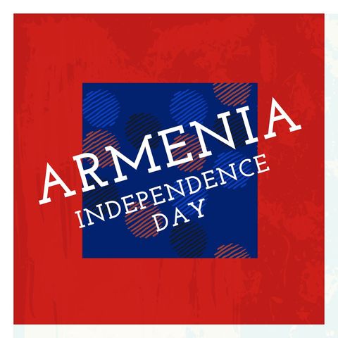 Armenia Independence Day Celebration Art Design - Download Free Stock Templates Pikwizard.com