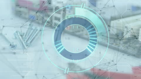 Digital Interface Animation with Futuristic Data Vision