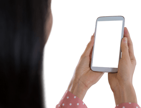 Transparent Smartphone Held by Woman - Download Free Stock Videos Pikwizard.com