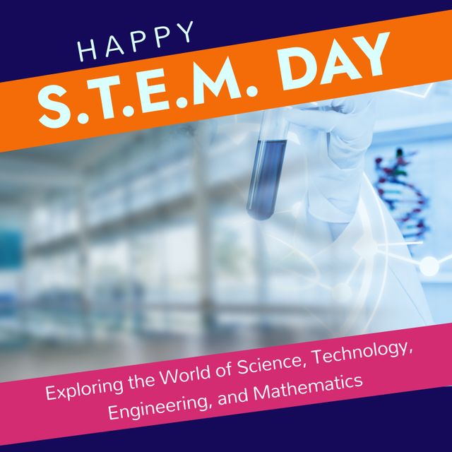 Ideal for promoting STEM events, educational programs, and inspiring interest in science, technology, engineering, and mathematics fields. This image can be used in social media posts, educational blogs, and marketing materials aimed at fostering a love for STEM subjects in students and professionals alike.