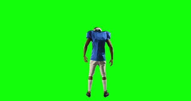 American Football Player Standing on Green Screen Background - Download Free Stock Images Pikwizard.com