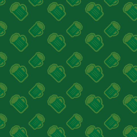 Transparent Green Beer Mugs Pattern Seamless Digital Illustration - Download Free Stock Videos Pikwizard.com