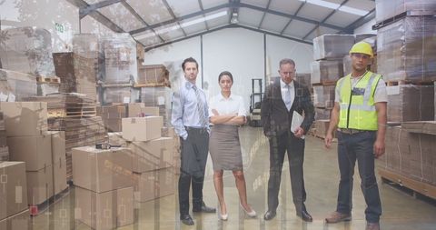 Warehouse Team Amid Financial Data Projections