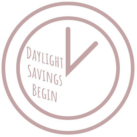 Daylight Saving Time Begins with Clock Symbol Design - Download Free Stock Templates Pikwizard.com