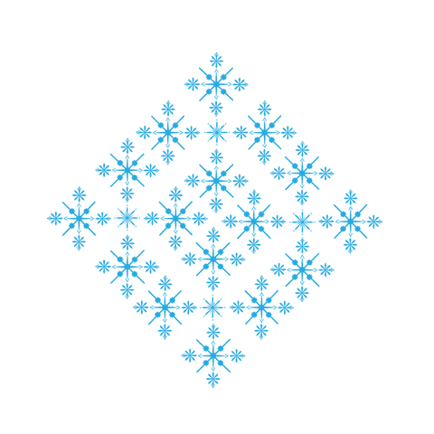 blue snowflake pattern on transparent background - Download Free Stock Videos Pikwizard.com