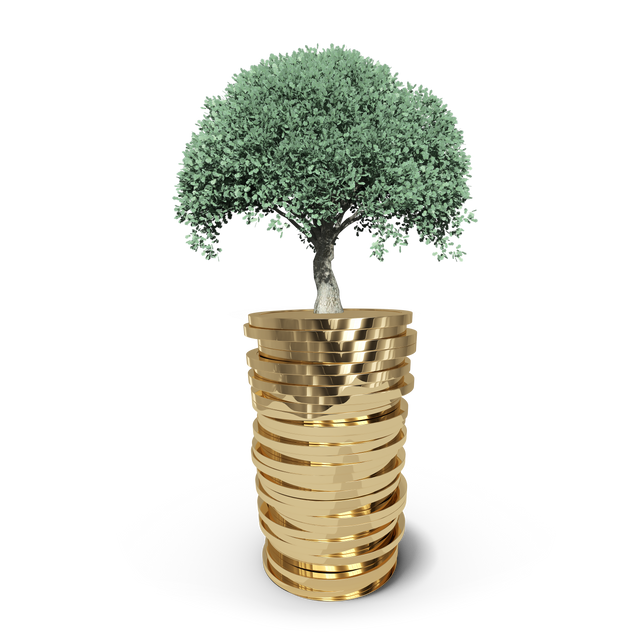 Tree Grown from Stacked Coins on Transparent Background - Download Free Stock Videos Pikwizard.com