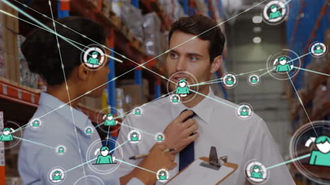 Warehouse Supervisors Collaborate on Logistics Networking