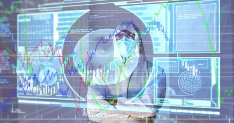 Global Finance and Medical Research Integration Concept