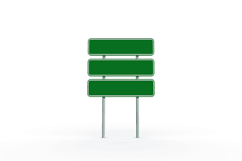 green road sign illustration on transparent background - Download Free Stock Videos Pikwizard.com