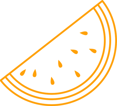minimalist orange watermelon slice on transparent background - Download Free Stock Videos Pikwizard.com