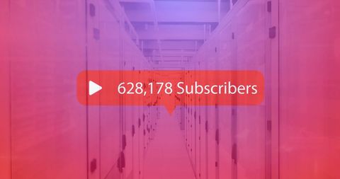 Digital Data Center with Growing Subscriber Counter Overlay