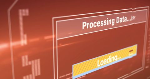 Dynamic Data Processing on Digital Screen Display - Download Free Stock Images Pikwizard.com
