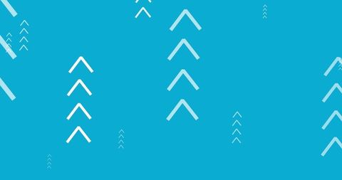 Abstract Arrows Ascension on Vibrant Blue Background