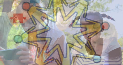 Children Using Technology for Learning During Autism Awareness