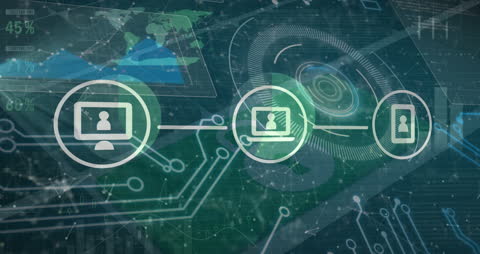 Digital Financial Technology Interface Illustrations