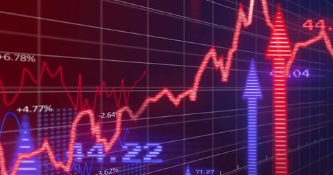 Dynamic Financial Data Displays Stock Market Trends - Download Free Stock Images Pikwizard.com