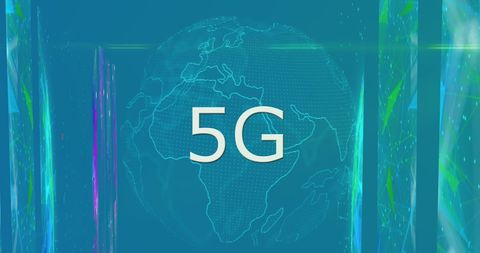 Futuristic 5g network and connectivity concept