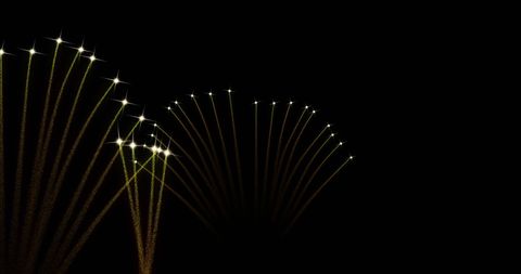 Vivid Fireworks Bursting Against Dark Sky - Download Free Stock Images Pikwizard.com