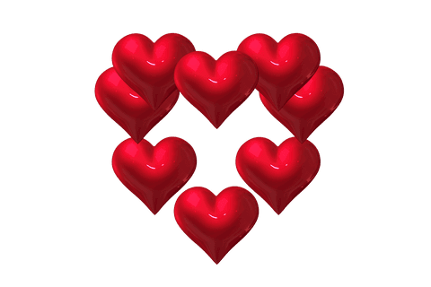 Floating Red Hearts on Transparent Background for Love and Romance Themes - Download Free Stock Videos Pikwizard.com