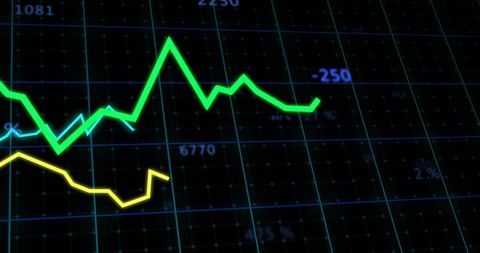 Financial Data Visualization with Rising Trends - Download Free Stock Images Pikwizard.com