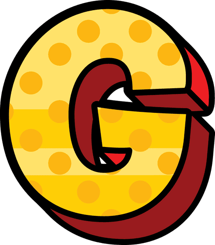 playful spotted letter g illustration on transparent background - Download Free Stock Videos Pikwizard.com