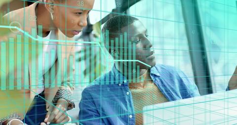 financial analysis and business efficiency using data technology - Download Free Stock Images Pikwizard.com