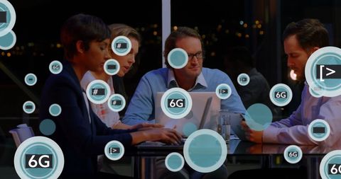 Diverse Team Discussing 6G Technology Developments - Download Free Stock Images Pikwizard.com