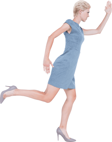 caucasian businesswoman running on transparent background - Download Free Stock Videos Pikwizard.com