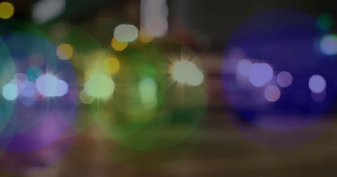 Vibrant Bokeh Lights Over Shaded Street Scene - Download Free Stock Images Pikwizard.com