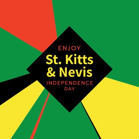 Vibrant saint kitts and nevis independence day celebration design
