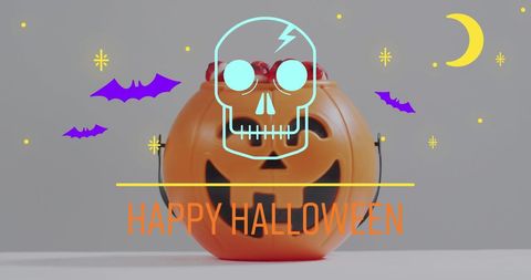 Colorful Halloween Treats and Pumpkin Decoration - Download Free Stock Images Pikwizard.com