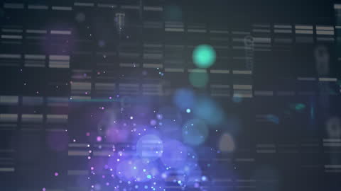 Digital Light Spots with Abstract Molecular Letters