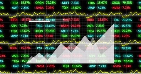 Digital Stock Market Data Display with Graphs - Download Free Stock Images Pikwizard.com