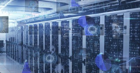 Data Processing in High-Tech Server Room Concept - Download Free Stock Images Pikwizard.com